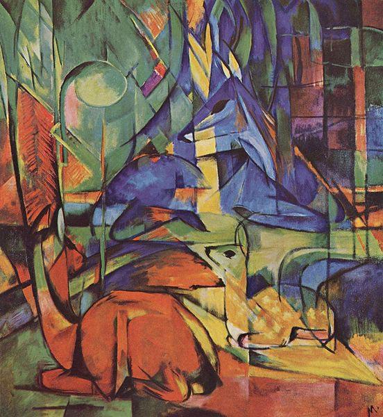 Franz Marc Rehe im Walde (II)